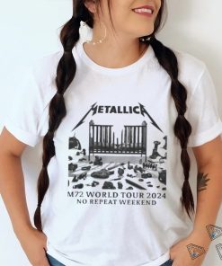 Official Metallica M72 World Tour 2024 No Repeat Weekend Shirt