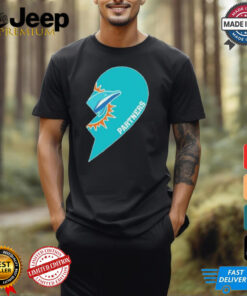 Official Miami Dolphin Partners Half Heart Shirt