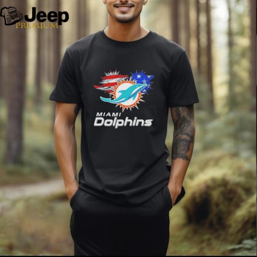 Official Miami Dolphins Logo 4th Of July Shirt