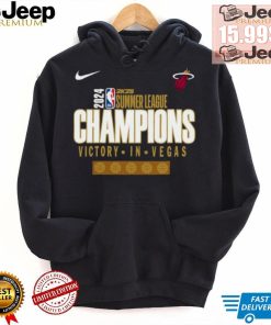 Official Miami Heat Victory In Vegas 2024 2K25 Summer League Champions X Nike T Shirt