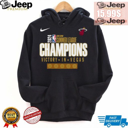 Official Miami Heat Victory In Vegas 2024 2K25 Summer League Champions X Nike T Shirt