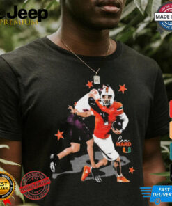 Official Miami Hurricanes Cam Ward 1 NCAA Player Graphic t shirt