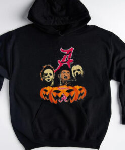 Official Michael Myers Freddy Krueger Jason Voorhees Alabama Crimson Tide Halloween T Shirt