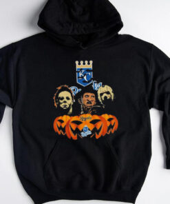 Official Michael Myers Freddy Krueger Jason Voorhees Kansas City Royals Halloween T Shirt