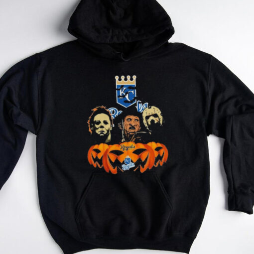 Official Michael Myers Freddy Krueger Jason Voorhees Kansas City Royals Halloween T Shirt