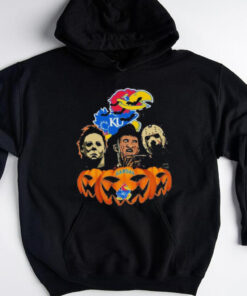 Official Michael Myers Freddy Krueger Jason Voorhees Kansas Jayhawks Halloween T Shirt