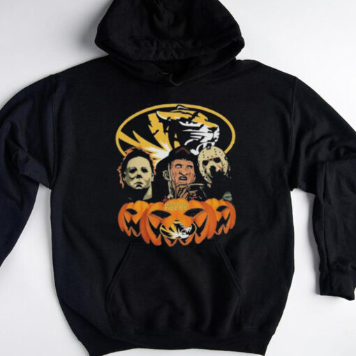 Official Michael Myers Freddy Krueger Jason Voorhees Missouri Tigers Halloween T Shirt