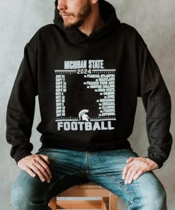 Official Michigan State Spartans Champion 2024 Football Schedule Shirt