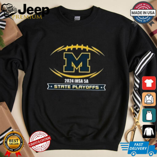 Official Michigan Wolverines 2024 IHSA 5A State Playoffs Marion Wildcat Football t shirt