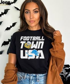 Official Michigan Wolverines And Detroit Lions Football Town USA T shirt