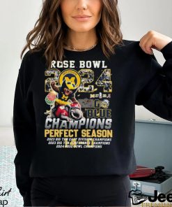 Official Michigan Wolverines Rose Bowl 2024 Go Blue Champions Perfect Season 14 0 shirt