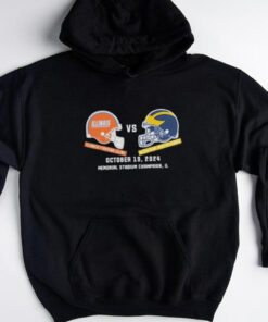 Official Michigan Wolverines vs Illinois Football October 19, 2024 Matchup Set Shirt