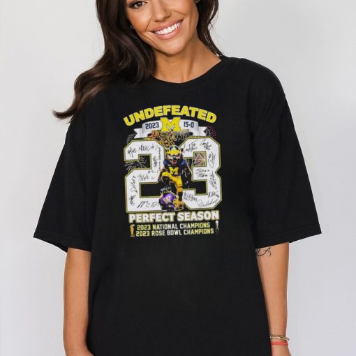 Official Michigan wolverines undefeated 2023 perfect season shirt