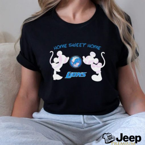 Official Mickey Mouse And Minnie Mouse Home Sweet Home Detroit Lions shirt