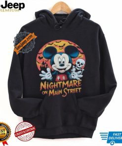 Official Mickey Mouse Nightmare On Main Street Disney Halloween T Shirt