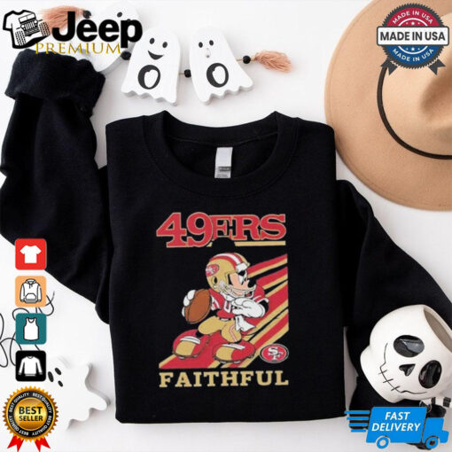 Official Mickey Mouse San Francisco 49ers Faithful Slogan T shirt