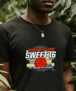Official Mingua Beef Jerky Girls’ Sweet 16 Basketball State Tournament T Shirt