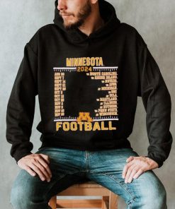 Official Minnesota Golden Gophers Champion 2024 Football Schedule Shirt