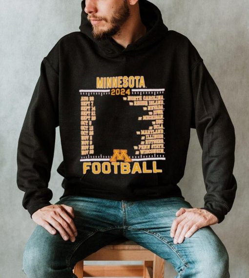 Official Minnesota Golden Gophers Champion 2024 Football Schedule Shirt