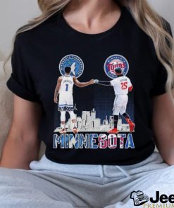 Official Minnesota Sports Teams Anthony Edwards And Byron Buxton Signatures Shirt