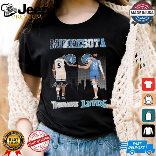 Official Minnesota Timberwolves Minnesota Lynx True Basketball Spirit T Shirt