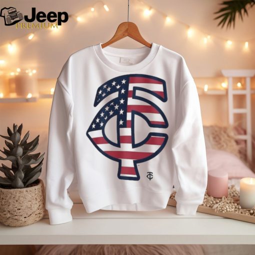 Official Minnesota Twins Logo 4th Of July Flag Shirt