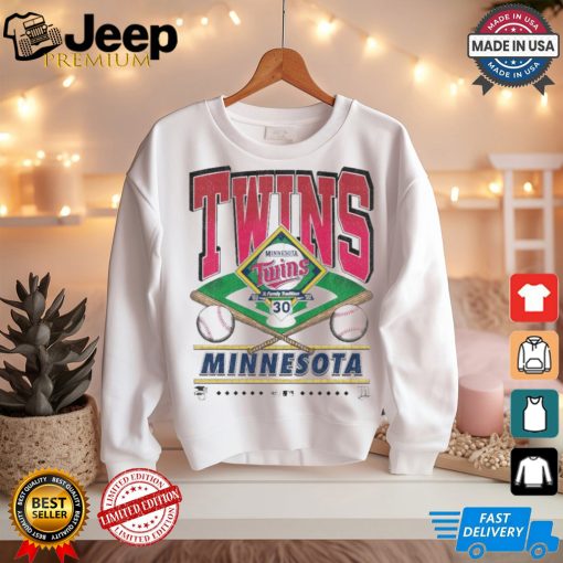 Official Minnesota Twins White Straight Shot 47 Franklin Fashion Shirt