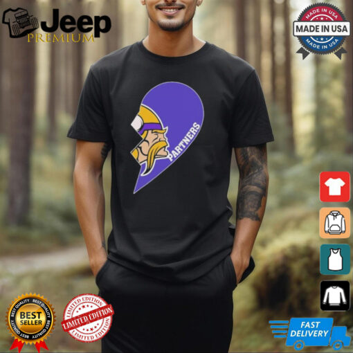 Official Minnesota Vikings Partners Half Heart Shirt