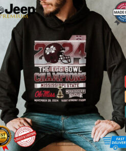 Official Mississippi State Bulldogs 2024 The Egg Bowl Champions Shirt