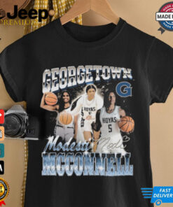 Official Modesti McConnell Georgetown Hoyas Basketball 90s Retro Graphic Signature t shirt