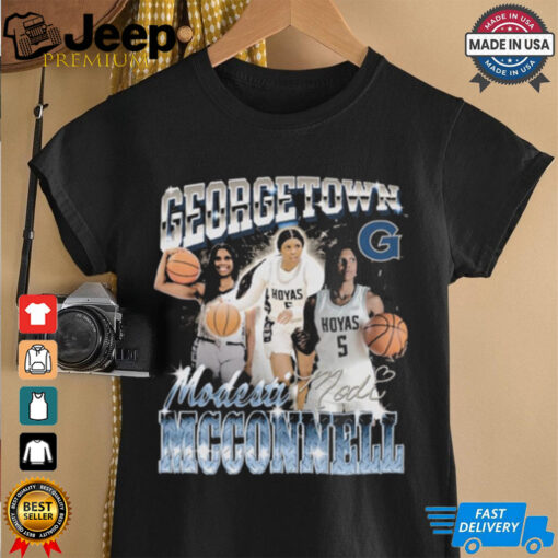 Official Modesti McConnell Georgetown Hoyas Basketball 90s Retro Graphic Signature t shirt