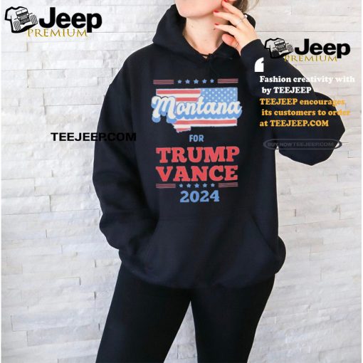 Official Montana Trump Vance 2024 Rally America t shirt