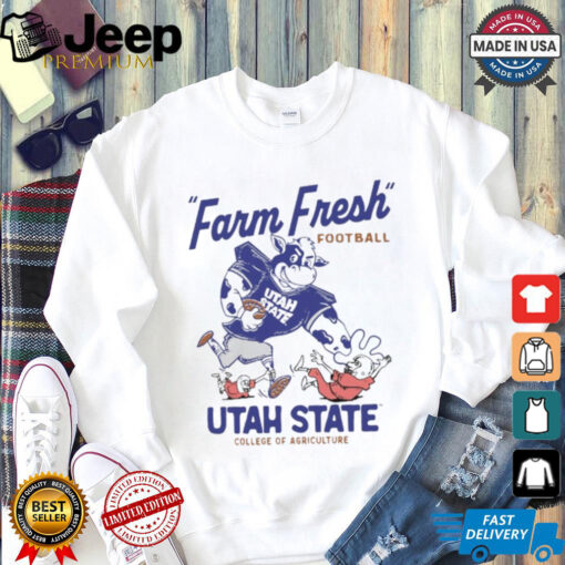 Official Mootah State Farm Fresh Football Utah State College Of Agriculture Graphic t shirt