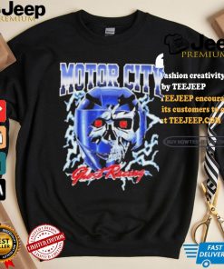 Official Motor city ghost racing skull T shirt