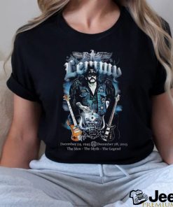 Official Motorhead Lemmy 1995 2015 The Man The Myth The Legend Shirt