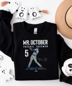 Official Mr. october freddie freeman los angeles baseball mlb T shirt