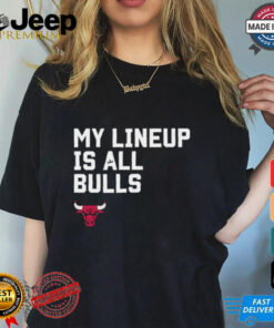 Official My Lineup Is Chicago Bulls NBA t shirt