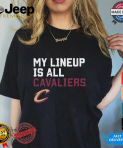 Official My Lineup Is Cleveland Cavaliers NBA t shirt