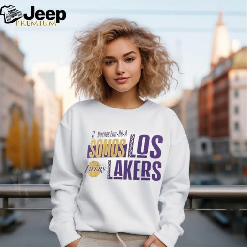 Official NBA Noches Ene Be A Training 2024 Los Angeles Lakers Somos Los Lakers Shirt