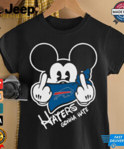 Official NFL Buffalo Bills Haters Gonna Hate Mickey Mouse Disney Football T Shirt