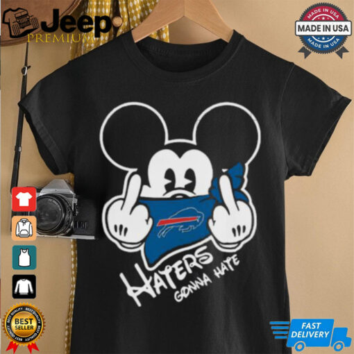 Official NFL Buffalo Bills Haters Gonna Hate Mickey Mouse Disney Football T Shirt