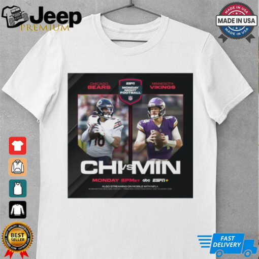 Official NFL Chicago Bears Vs Minnesota Vikings Monday Night Football Dec 16 2024 Poster t shirt