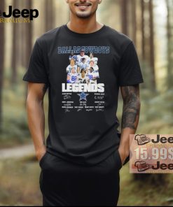 Official NFL Dallas Cowboys American Football Team Legends Signature T Shirt