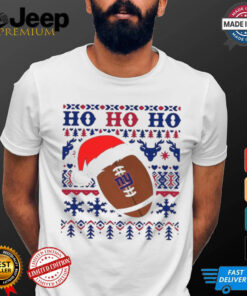 Official NFL New York Giants Football Santa Claus Ho Ho Ho Christmas 2024 Shirt