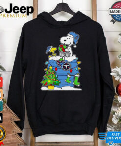 Official NFL Tennessee Titans Snoopy Woodstock Christmas 2024 Shirt