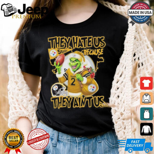 Official NFL They Hate Us Because They Ain’t Grinch X Pittsburgh Steelers Christmas Shirt