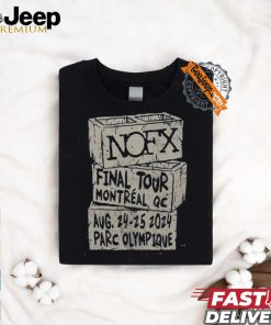 Official NOFX August 24 25, 2024 Montréal, QC Final Tour Long Sleeve Shirt