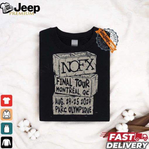 Official NOFX August 24 25, 2024 Montréal, QC Final Tour Long Sleeve Shirt