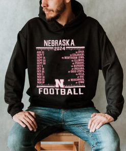 Official Nebraska Cornhuskers Champion 2024 Football Schedule Shirt