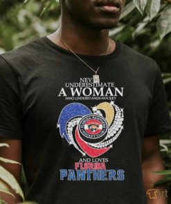 Official Never Underestimate A Woman Who Understands Hockey And Loves Florida Panthers Diamonds 2024 Stanley Cup Final Shirt